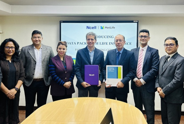 एनसेलका डेटा प्याक प्रयोगकर्ताहरुलाई मेटलाइफको बीमा सुरक्षा