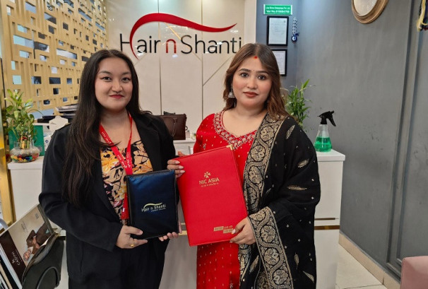 एनआईसी एशिया बैंकका ग्राहकलाई हेयर एण्ड शान्ती युनिसेक्स सैलुनमा विशेष छुट