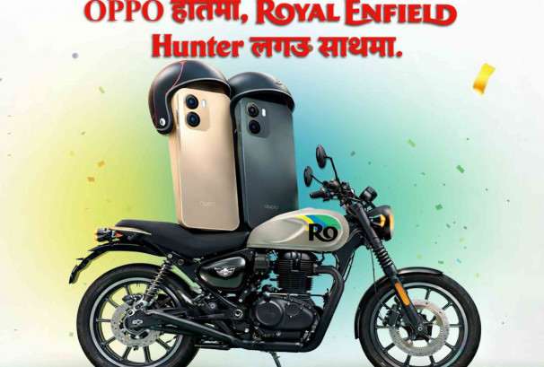 ओप्पोको ‘ओप्पो नयाँ वर्ष, नयाँ उमङ्ग’ अभियान, स्मार्टफोन र रोयल इन्फिल्ड हन्टर ३५० जित्ने अवसर