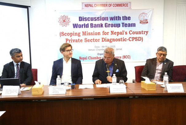 निजी क्षेत्रको अवस्था, लगानीको अवसर र चुनौतीबारे चेम्बर र विश्व बैंकबीच छलफल