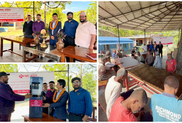 एनआईसी एशिया बैंकद्वारा सहारा घरलाई आवश्यक सामग्री सहयोग