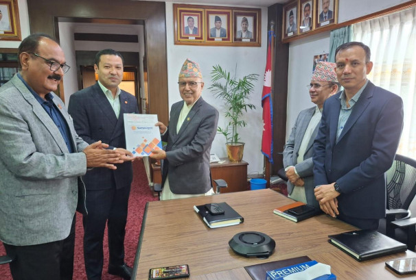 भौतिक पूर्वाधार पुनःनिर्माणकोषमा सूर्यज्योति लाइफको डेढ करोड सहयोग