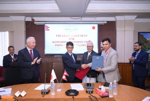 कोटेश्वरमा अन्डरपास तथा फ्लाइओभर निर्माणका लागि जापानले रु.३१.७६ अर्ब ऋण दिने