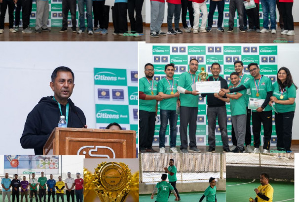 नवौँ सिटिजन्स इन्ट्रा बैंक इन्डोर क्रिकेट प्रतियोगिता २०२६ सम्पन्न