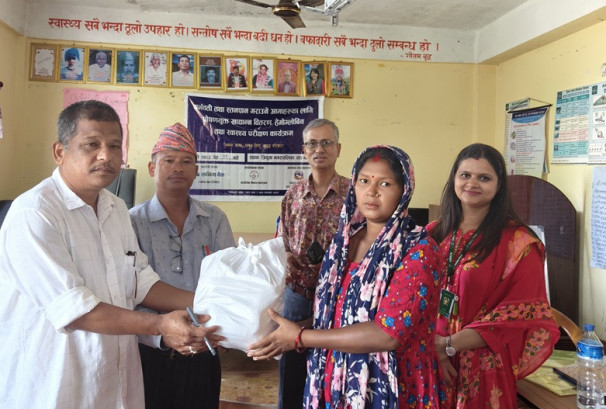 सानिमा बैंकद्वारा सातै प्रदेशमा गर्भवती तथा सुत्केरी महिलाहरुका लागि स्वास्थ्य शिविर र पौष्टिक खाना वितरण