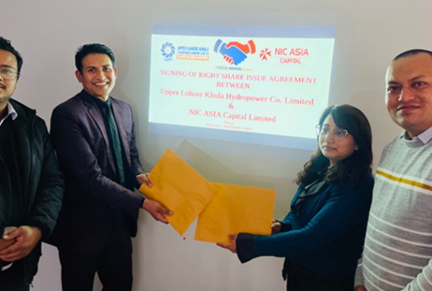 अप्पर लोहोरे खोला हाइड्रोपावरले हकप्रद निष्कासन गर्ने, बिक्री प्रबन्धकमा एनआईसी एशिया क्यापिटल