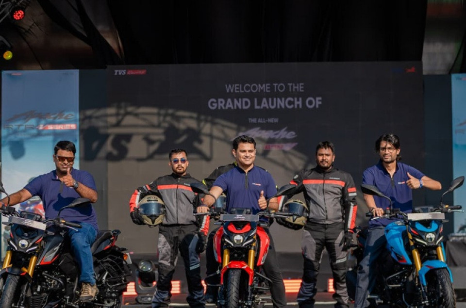 टीभीएस मोटर कम्पनीले सार्वजनिक गर्‍यो नेपालकै सबैभन्दा शक्तिशाली TVS Apache RTR 160 4V