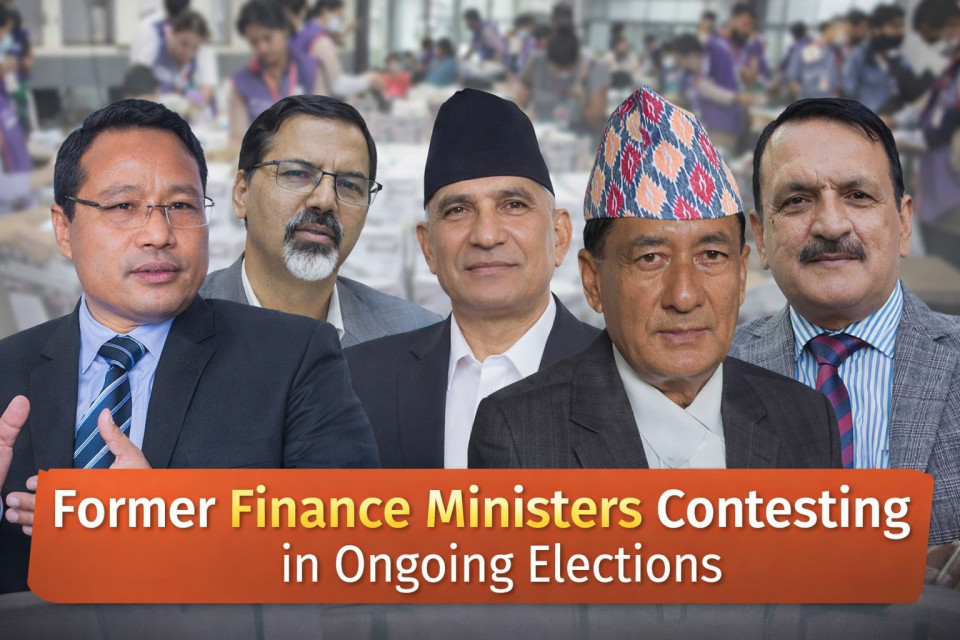 चुनाव लडेका ५ पूर्वअर्थमन्त्रीको अवस्था: सुरुवाती मतगणनामा ३ पछाडि परे, २ जनाले अग्रता लिए