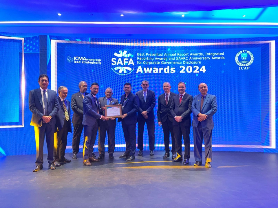 कामना सेवा विकास बैंकलाई लगातार दोस्रो वर्ष SAFA अवार्ड