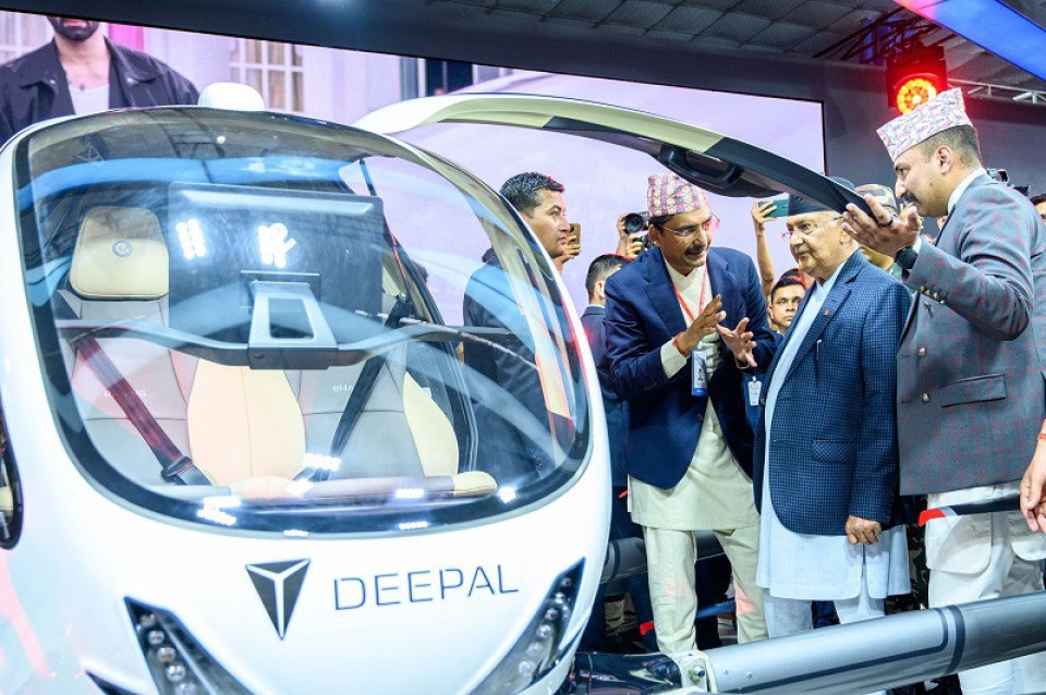 प्रधानमन्त्रीद्वारा नेपालकै पहिलो फ्लाइङ कार Deepal eVTOL को उद्घाटन