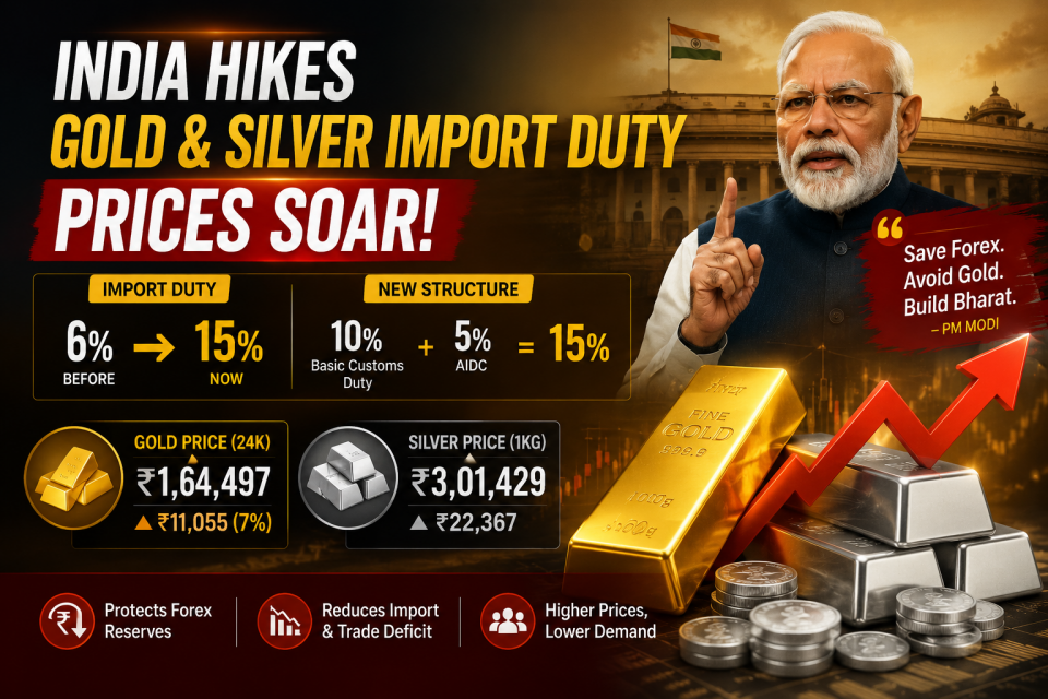 विदेशी मुद्रा जोगाउन मोदी सरकारको बोल्ड निर्णय, सुनमा भारी कर