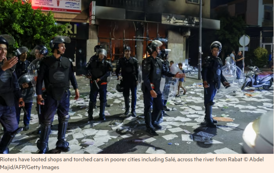 मोरक्कोका युवाले देखाए शक्ति, सरकार ढल्ने अवस्थामा