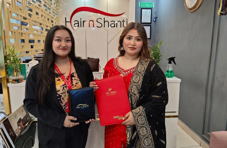 एनआईसी एशिया बैंकका ग्राहकलाई हेयर एण्ड शान्ती युनिसेक्स सैलुनमा विशेष छुट