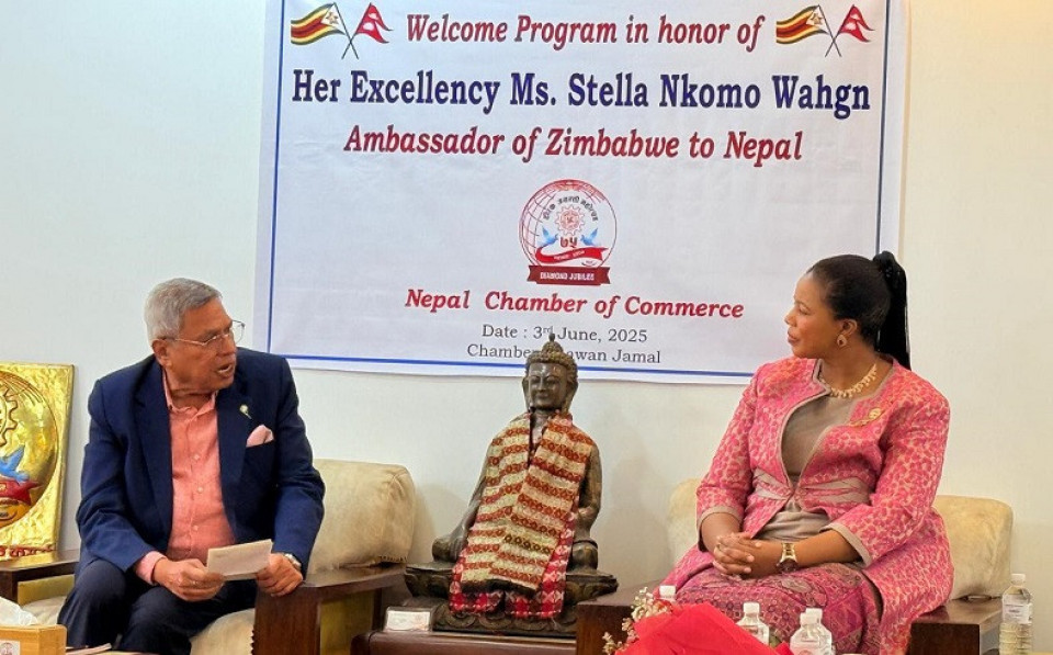 नेपाल चेम्बर र जिम्बावेबीच व्यापार सहजिकरण र लगानी अभिवृद्धिका लागि छलफल