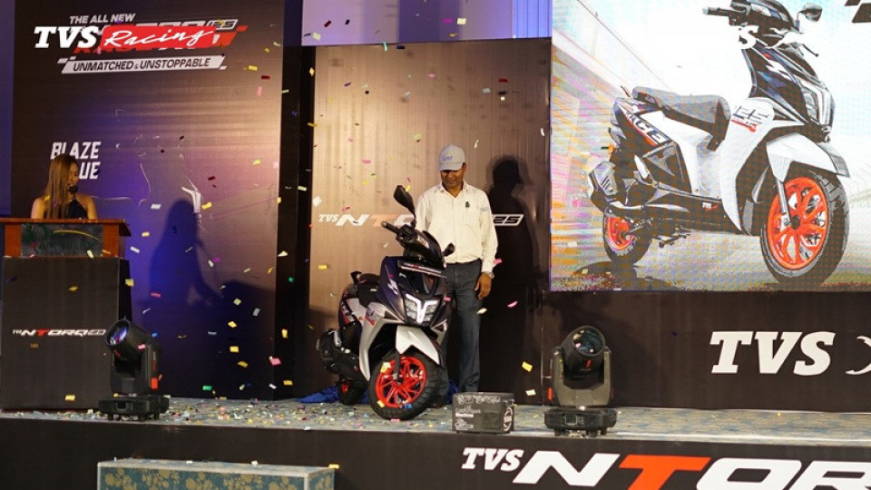 जगदम्बा मोटर्सद्वारा नेपालमा TVS NTORQ 125 Race XP Blaze Blue सार्वजनिक