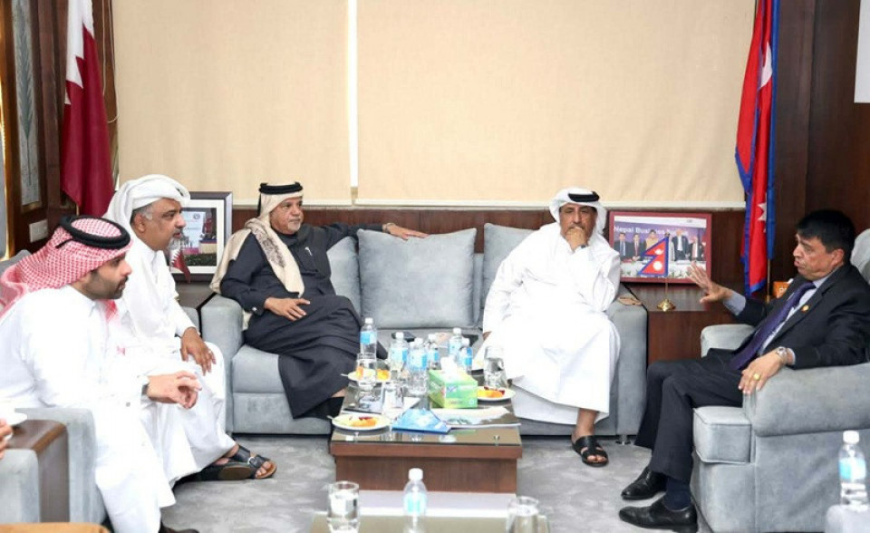 आइएमई ग्रुपमा कतारको व्यवसायिक प्रतिनिधिमण्डल, व्यापार र लगानी सहकार्यमा संवाद