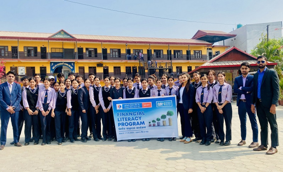 लुम्विनी विकास बैंकद्वारा वर्दघाटको न्यू लाइफ माध्यमिक विद्यालयमा वित्तीय साक्षरता कार्यक्रम सम्पन्न