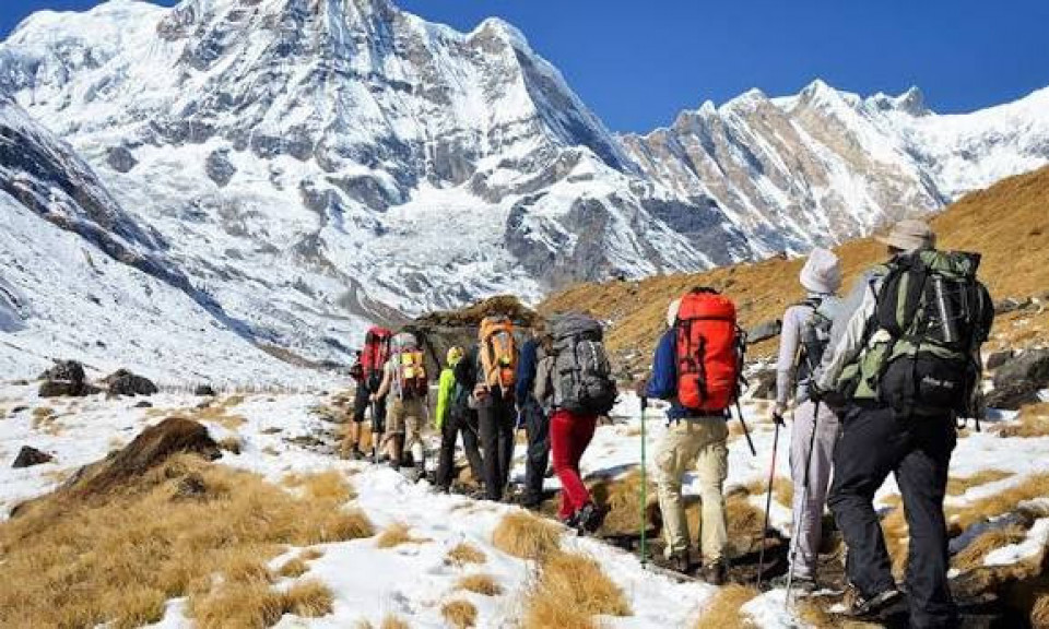 अन्नपूर्ण संरक्षण क्षेत्रमा पर्यटकको कीर्तिमानी आगमन,एक वर्षमै ५ लाखभन्दा बढी विदेशी पुगे