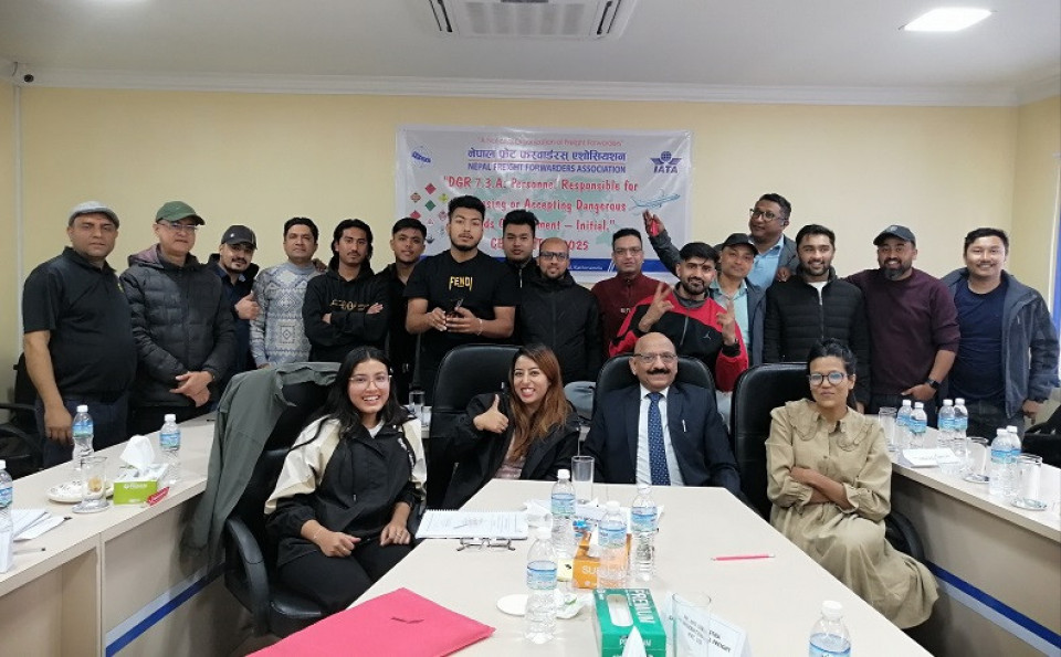 नेपाल फ्रेट फरवाड्स एशोसिएसनद्वारा तालिम सञ्चालन