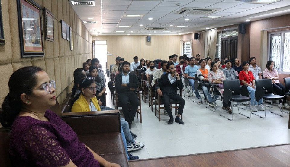 वित्तीय साक्षरतामा जोड दिदै नेप्से, कार्यालय परिसरमै विद्यार्थीलाई बोलाएर प्रशिक्षण