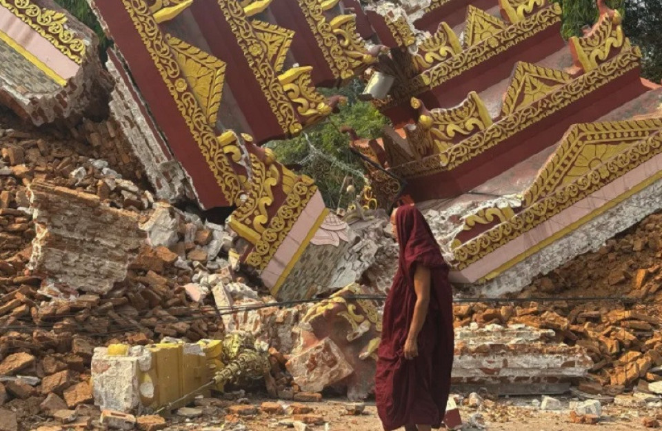 भूकम्पबाट प्रभावित म्यानमारमा एक साताको राष्ट्रिय शोक घोषणा