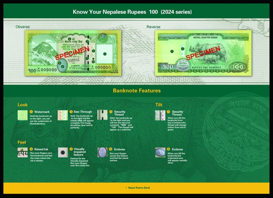 आजदेखि १ सय रुपैयाँका नयाँ नोट चलनचल्तीमा, यस्ता छन् विशेषता