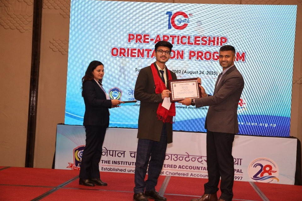 आईक्यानको ‘प्रि–आर्टिकलसिप’ अभिमुखीकरण कार्यक्रम सम्पन्न