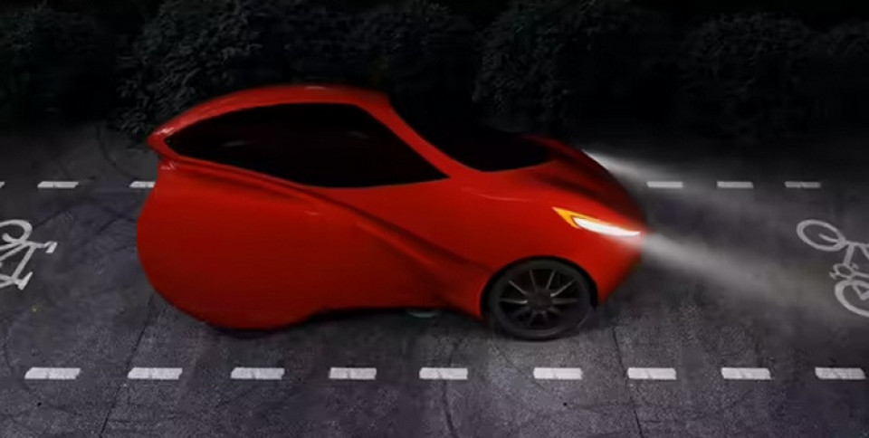 आयो कारजस्तै देखिने चार पाङ्ग्रे इलेक्ट्रिक साइकल , साइकल र कारको अनौठो मेल